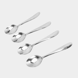 Steel Dessert Spoon 1 8 cm Length (Pack of 4) Steel Dessert Spoon 1 8 cm Length (Pack of 4)