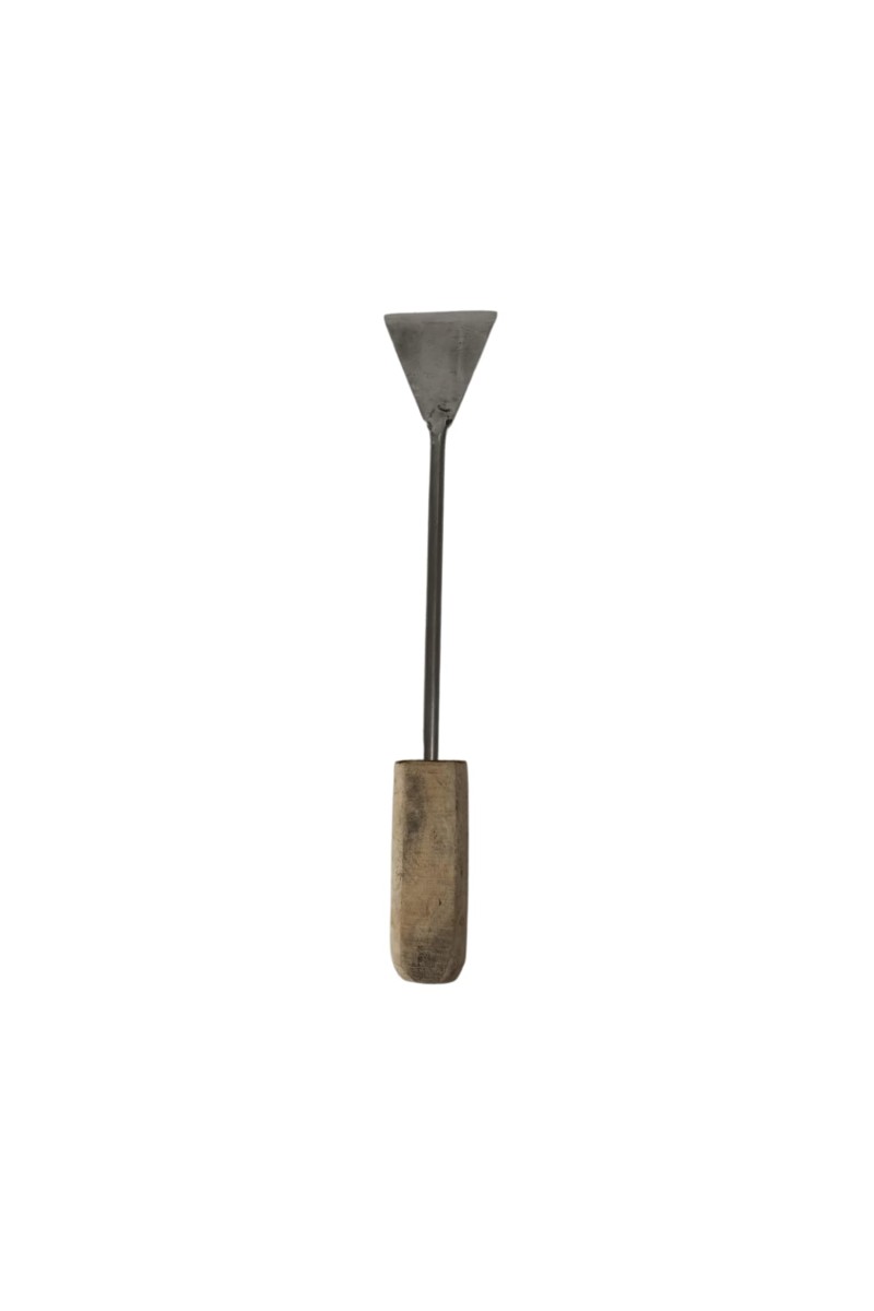HI TECH Sales Wooden Handle Gardening Khurpi - Durable Hand Weeder for Soil Tilling, Weeding, and Digging,Comfortable Wooden Handle,Garden Tool for Vegetables, Flower Beds, and Lawn Care
