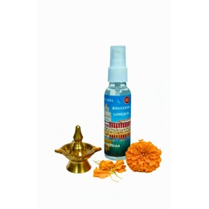 Bishuddha Gangajal Spray Bottle | 100% Pure Ganga Jal for Pooja & Religious Rituals | Holy Water for Mandir & Festivals | Easy Spray Bottle (50ml) Bishuddha Gangajal Spray Bottle | 100% Pure Ganga Jal for Pooja & Religious Rituals | Holy Water for Mandir & Festivals | Easy Spray Bottle (50ml)