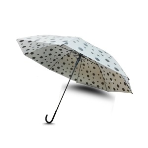 Umbrella For Rain Polka Dot Design, Windproof – Lightweight, Stylish With Power Botten.