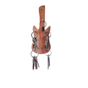Wooden Guitar Shape Key Holder – Wall Mounted Decorative Key Hanger & Showpiece for Home Décor Wooden Guitar Shape Key Holder – Wall Mounted Decorative Key Hanger & Showpiece for Home Décor