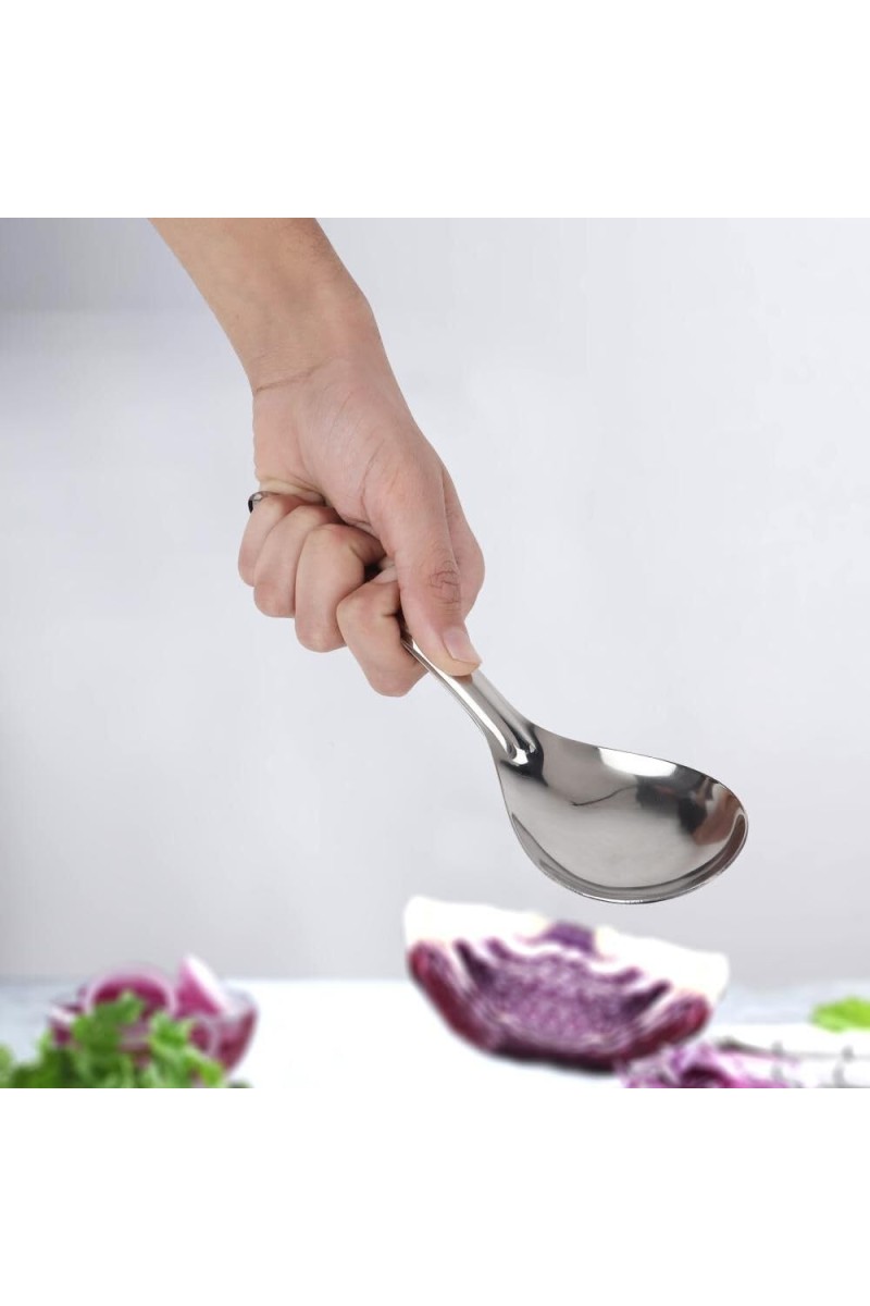 Stainless Steel Serving Spoon, 8.7 in Length (Pack of 1)