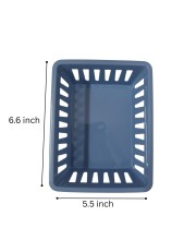 Basic Square Mini Bin Storage Trays, Small Organizing Bins, Plastic Storage Containers, Stackable Storage Bins, Home Office Organization, Multi-Purpose Storage Trays 3PK (Blue) Basic Square Mini Bin Storage Trays, Small Organizing Bins, Plastic Storage Containers, Stackable Storage Bins, Home Office Organization, Multi-Purpose Storage Trays 3PK (Blue)