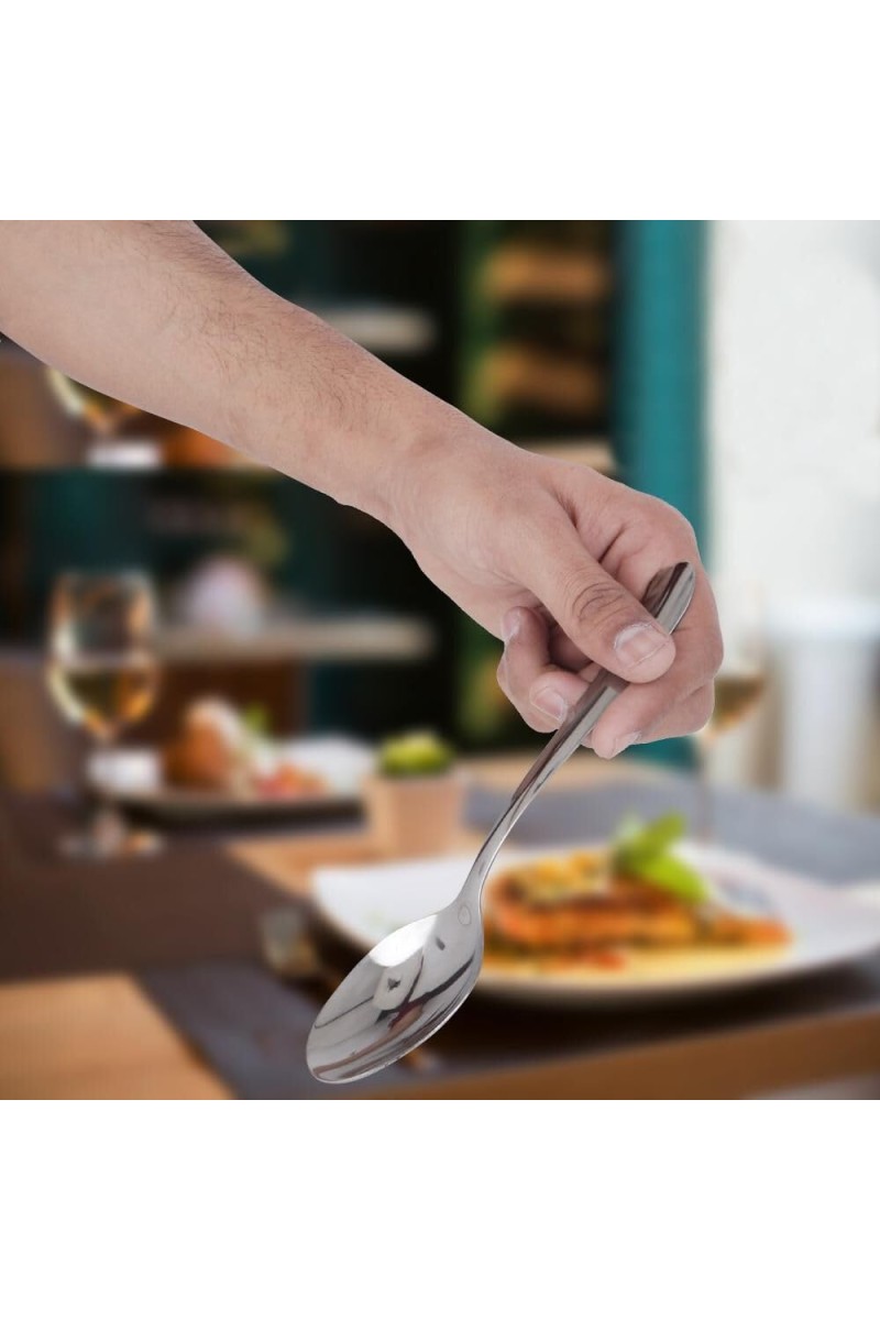 Steel Dessert Spoon 1 9 cm Length (Pack of 4)