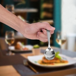 Stainless Steel Spoon, 6.5 in Length (Pack of 4)