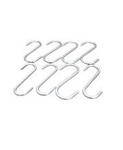 Stainless Steel S Shaped Hooks for Kitchen & Bathroom – Heavy Duty Rust Resistant Hanging Hooks for Utensils, Pots, Clothes & Accessories (Set of 8). (8) Stainless Steel S Shaped Hooks for Kitchen & Bathroom – Heavy Duty Rust Resistant Hanging Hooks for Utensils, Pots, Clothes & Accessories (Set of 8). (8)