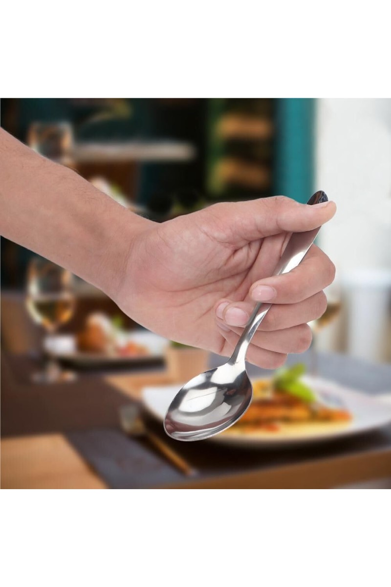 Steel Dessert Spoon 1 8 cm Length (Pack of 4)