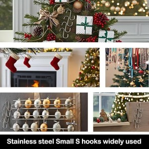 Stainless Steel S Shaped Hooks for Kitchen & Bathroom – Heavy Duty Rust Resistant Hanging Hooks for Utensils, Pots, Clothes & Accessories (Set of 8). (8) Stainless Steel S Shaped Hooks for Kitchen & Bathroom – Heavy Duty Rust Resistant Hanging Hooks for Utensils, Pots, Clothes & Accessories (Set of 8). (8)