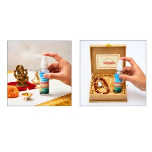 Gangajal Spray Bottle from Dakshineswar Temple | Pure Holy Ganga Jal for Pooja & Religious Rituals | Sanctified Gangajal for Home, Temple & Auspicious Ceremonies | Easy Use Spray Bottle (100ml) Gangajal Spray Bottle from Dakshineswar Temple | Pure Holy Ganga Jal for Pooja & Religious Rituals | Sanctified Gangajal for Home, Temple & Auspicious Ceremonies | Easy Use Spray Bottle (100ml)