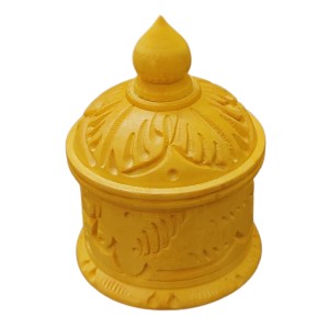 HiTechMart Handcrafted Wooden Sindoor Box with Intricate Carvings – Traditional Decorative Storage Container with Lid for Pooja & Gifting HiTechMart Handcrafted Wooden Sindoor Box with Intricate Carvings – Traditional Decorative Storage Container with Lid for Pooja & Gifting