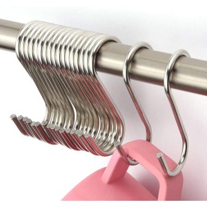 Stainless Steel S Shaped Hooks for Kitchen & Bathroom – Heavy Duty Rust Resistant Hanging Hooks for Utensils, Pots, Clothes & Accessories (Set of 8). (8) Stainless Steel S Shaped Hooks for Kitchen & Bathroom – Heavy Duty Rust Resistant Hanging Hooks for Utensils, Pots, Clothes & Accessories (Set of 8). (8)