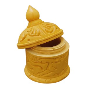 HiTechMart Handcrafted Wooden Sindoor Box with Intricate Carvings – Traditional Decorative Storage Container with Lid for Pooja & Gifting HiTechMart Handcrafted Wooden Sindoor Box with Intricate Carvings – Traditional Decorative Storage Container with Lid for Pooja & Gifting