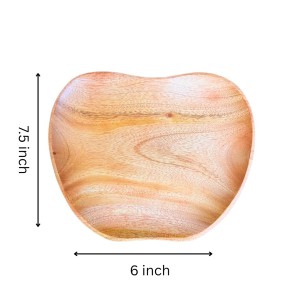 Segun Wooden Serving Tray Rustic Platter Fruit Shaped Board Decorative Kitchen Display Natural Wood Home Decor 7.5/6 inch Segun Wooden Serving Tray Rustic Platter Fruit Shaped Board Decorative Kitchen Display Natural Wood Home Decor 7.5/6 inch