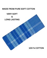Traditional Blue Cotton Gamcha | Soft, Absorbent, and Lightweight Towel for Multipurpose Use – Ideal for Bath, Face, Travel & Gym (1) Traditional Blue Cotton Gamcha | Soft, Absorbent, and Lightweight Towel for Multipurpose Use – Ideal for Bath, Face, Travel & Gym (1)