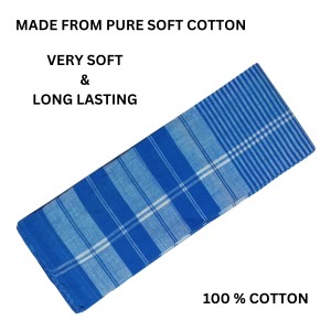 Traditional Blue Cotton Gamcha | Soft, Absorbent, and Lightweight Towel for Multipurpose Use – Ideal for Bath, Face, Travel & Gym (2) Traditional Blue Cotton Gamcha | Soft, Absorbent, and Lightweight Towel for Multipurpose Use – Ideal for Bath, Face, Travel & Gym (2)
