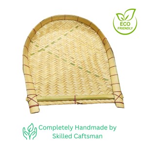 HiTechMart Bengal Handicrafts Bamboo Kulo Tray – Handmade Bamboo Soop/Basket for Puja, Storage & Decor বাঁশের কুলো। (18 x 14 inch) HiTechMart Bengal Handicrafts Bamboo Kulo Tray – Handmade Bamboo Soop/Basket for Puja, Storage & Decor বাঁশের কুলো। (18 x 14 inch)