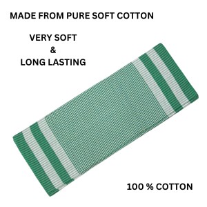 Traditional Green Cotton Gamcha | Soft, Absorbent, Lightweight Towel for Multipurpose Use – Bath, Face, Travel & Gym (2) Traditional Green Cotton Gamcha | Soft, Absorbent, Lightweight Towel for Multipurpose Use – Bath, Face, Travel & Gym (2)