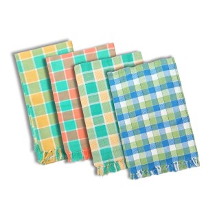 Hitech Sales Handloom Towels 100% Pure Cotton, Heavy Quality Bath, Face & Hand Towels (Pack of 4) - Multi-Color, Size 30 x 60 cm Hitech Sales Handloom Towels 100% Pure Cotton, Heavy Quality Bath, Face & Hand Towels (Pack of 4) - Multi-Color, Size 30 x 60 cm