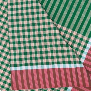 Hitech Sales Traditional Cotton Gamcha Towel Set of 2 – Handloom Checkered Bath Towels | Soft, Lightweight, Quick-Dry | Multipurpose Use for Bathing, Travel | Red & Green(33x75inch) Hitech Sales Traditional Cotton Gamcha Towel Set of 2 – Handloom Checkered Bath Towels | Soft, Lightweight, Quick-Dry | Multipurpose Use for Bathing, Travel | Red & Green(33x75inch)