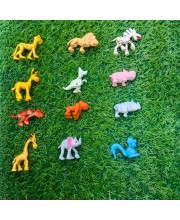 HI TECH Sales Mini Jungle Animal Toys Set – 12 Pcs Colorful Plastic Animal Figures for Kids – Educational Toy Set for Learning, Playtime, Cake Toppers, Party Favors & DIY Crafts HI TECH Sales Mini Jungle Animal Toys Set – 12 Pcs Colorful Plastic Animal Figures for Kids – Educational Toy Set for Learning, Playtime, Cake Toppers, Party Favors & DIY Crafts