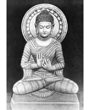 Elevate Your Space with Buddha's Serenity: Wood-Laminated Buddha Photo