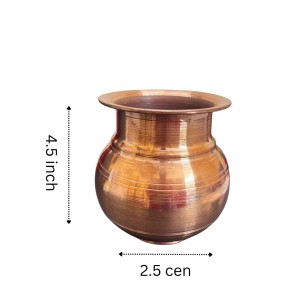 ure Copper Kalash Lota Traditional Indian Pooja Pot Vessel for Rituals and Décor This Small tambe ka lota is Perfect for Storing Water in Your Pooja mandir and is a Vital Part of Pooja Items. ure Copper Kalash Lota Traditional Indian Pooja Pot Vessel for Rituals and Décor This Small tambe ka lota is Perfect for Storing Water in Your Pooja mandir and is a Vital Part of Pooja Items.