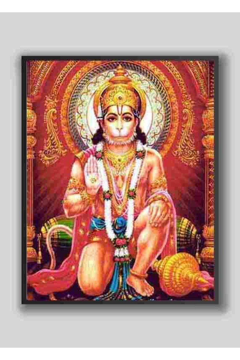 Sri Hanuman Wood-Laminated Photo: Strength and Devotion for Your Home