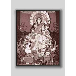 HI Tech Sales Saraswati Maa wood laminater Photo for wall hanging/gift/temple/puja room/home decor HI Tech Sales Saraswati Maa wood laminater Photo for wall hanging/gift/temple/puja room/home decor