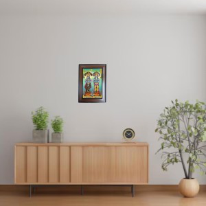 Hi Tech Sales Lord Vishnu Mata Laxmi And Pravu Ganesh Polystyrene Photo Frame for Wall Decor Home, Office, and Temple (Printed Photo, Pack of 1) Hi Tech Sales Lord Vishnu Mata Laxmi And Pravu Ganesh Polystyrene Photo Frame for Wall Decor Home, Office, and Temple (Printed Photo, Pack of 1)