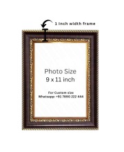 HiTechMart Maa Tara Charan Paduka Photo Frame – Decorative Spiritual Wall & Tabletop Frame for Home, Temple, and Office – Religious Gift & Puja Decor
