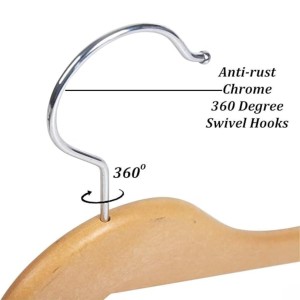 HiTechMart Plastic Wooden-Style Clothes Hangers – Set of 6, Heavy-Duty Faux Wood Finish, 360° Swivel Hook, Non-Slip Notches – Ideal for Shirts, Jackets, Suits & Dresses HiTechMart Plastic Wooden-Style Clothes Hangers – Set of 6, Heavy-Duty Faux Wood Finish, 360° Swivel Hook, Non-Slip Notches – Ideal for Shirts, Jackets, Suits & Dresses