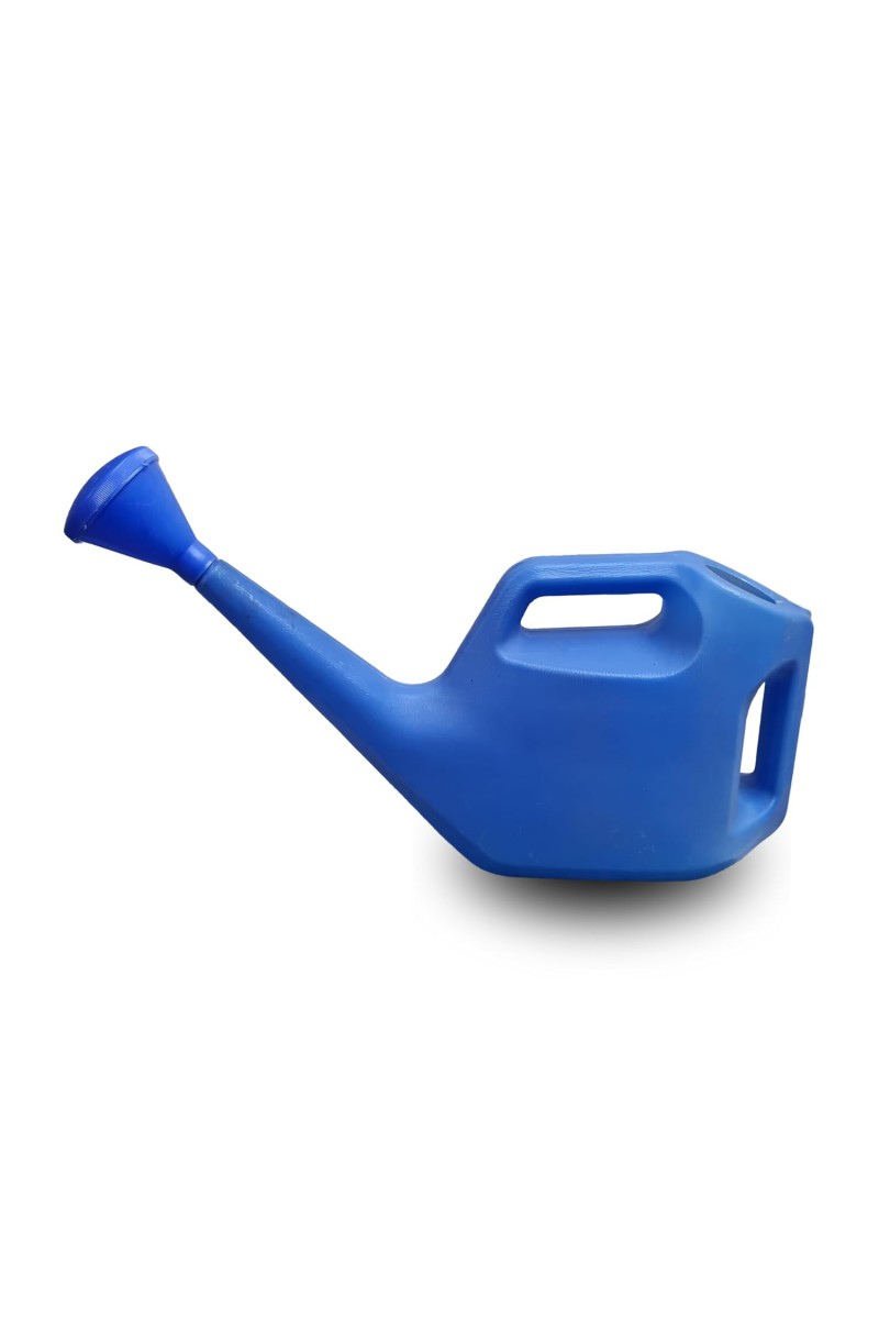 HiTechMart Large Plastic Watering Can for Garden - 5L Capacity, Outdoor Plant Watering Jug with Dual Handles & Detachable Sprinkler Head - Easy Grip & Lightweight for Home Gardening & Lawn Care