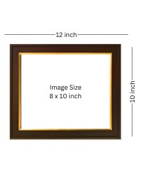 Hitech Sales lord Ganesha made by banana theme ai Photo with Beautiful 12X10 in synthetic Wood Frame With Glass Tabletop Wallmount display for Home office decor Gift for all occations
