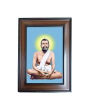 Hi Tech Sales Ramakrishna Paramahamsa’s Polystyrene Photo Frame for Wall Decor Home, Office, and Temple - Printed Photo, Pack of 1