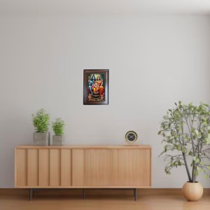 Hi Tech Sales Lord Shiv Mata Parvati with Ganesh ji Polystyrene Photo Frame for Wall Decor Home, Office, and Temple - Printed Photo, Pack of 1 Hi Tech Sales Lord Shiv Mata Parvati with Ganesh ji Polystyrene Photo Frame for Wall Decor Home, Office, and Temple - Printed Photo, Pack of 1
