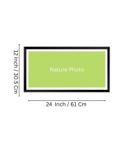 Nature Landscape Floating Frame Scenery Digital Print - (I5930) - 12x24 inch Modern Nature Wall Art for Living Room, Bedroom, Office, Hotels, Drawing Room