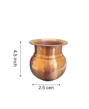 ure Copper Kalash Lota Traditional Indian Pooja Pot Vessel for Rituals and Décor This Small tambe ka lota is Perfect for Storing Water in Your Pooja mandir and is a Vital Part of Pooja Items. ure Copper Kalash Lota Traditional Indian Pooja Pot Vessel for Rituals and Décor This Small tambe ka lota is Perfect for Storing Water in Your Pooja mandir and is a Vital Part of Pooja Items.