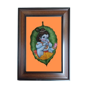 Hi Tech Sales Baal Gopal Polystyrene Photo Frame for Wall Decor Home, Office, and Temple (Wallmount, Printed Photo, Pack of 1) Hi Tech Sales Baal Gopal Polystyrene Photo Frame for Wall Decor Home, Office, and Temple (Wallmount, Printed Photo, Pack of 1)