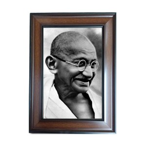 Hi Tech Sales Mahatma Gandhi Polystyrene Photo Frame for Wall Decor Home, Office, and Temple - Printed Photo, Pack of 1 Hi Tech Sales Mahatma Gandhi Polystyrene Photo Frame for Wall Decor Home, Office, and Temple - Printed Photo, Pack of 1