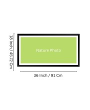 Nature Landscape Floating Frame Scenery Digital Print - (I5930) - 18x36 inch Modern Nature Wall Art for Living Room, Bedroom, Office, Hotels, Drawing Room