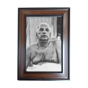 Hi Tech Sales Sri Sri Anukul Chandra Polystyrene Photo Frame for Wall Decor Home, Office, and Temple - Printed Photo