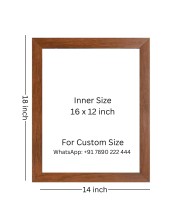Buddha & Famous Quote Brown Frame, 14x18InchesInspirational Wall Art for Office, Home DecorIdeal Spiritual Gift