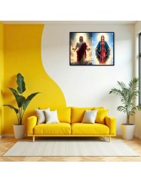 Jesus Christ - Our Lady Of Grace Laminated Photo - 5x7 Inches, Divine Blessings For Home & Office And Temple Decoration (F16288)
