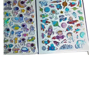 Colorful Sticker Combo Pack – Butterflies, Fruits, Water Animals, Dinosaurs, Astronauts, Hearts & Barbies – 100+ Waterproof Vinyl Stickers for Kids, Scrapbooking, Laptops, Crafts (Astronautes)