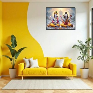 Lord Vishnu Shankar Laminated Photo - 5x7 Inches, Divine Blessings For Home & Office And Temple Decoration (F16059) Lord Vishnu Shankar Laminated Photo - 5x7 Inches, Divine Blessings For Home & Office And Temple Decoration (F16059)