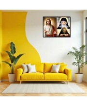 Immaculate Heart Of Mary Laminated Photo - 9x11 Inches, Divine Blessings For Home & Office And Temple Decoration (F16455)