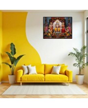 Lord RamSiya Laminated Photo - 9x11 Inches, Divine Blessings For Home & Office And Temple Decoration (F16080)
