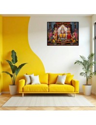 Lord RamSiya Laminated Photo - 9x11 Inches, Divine Blessings For Home & Office And Temple Decoration (F16080)