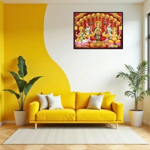 Lord Ganesha Maa Laxmi Sarswati Laminated Photo - 7x9 Inches, Divine Blessings For Home & Office And Temple Decoration (F16136) Lord Ganesha Maa Laxmi Sarswati Laminated Photo - 7x9 Inches, Divine Blessings For Home & Office And Temple Decoration (F16136)