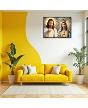 Jesus Christ-Immaculate Conception Laminated Photo - 7x9 Inches, Divine Blessings For Home & Office And Temple Decoration (F16275)